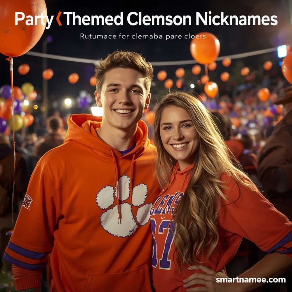 Party Themed Clemson Nicknames